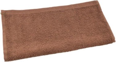 Полотенце махровое 30х50см, коричневый, хл 100%, 360 г/м2