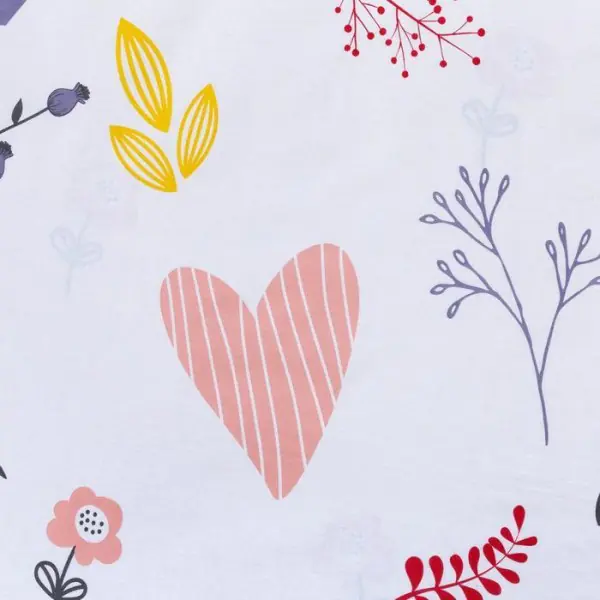 Постельное белье "Этель" дуэт Flower garden 143*215 см - 2 шт, 220*240 см, 70*70 см -2 шт