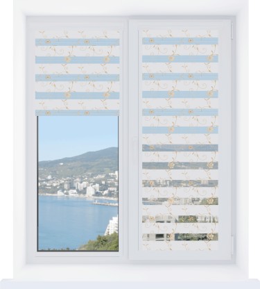 Рулонная штора День-ночь Уни 2 Elegant белый