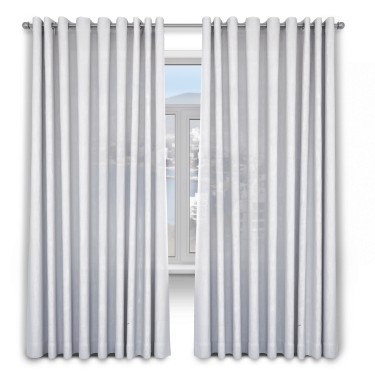 Шторы ткань лён белый