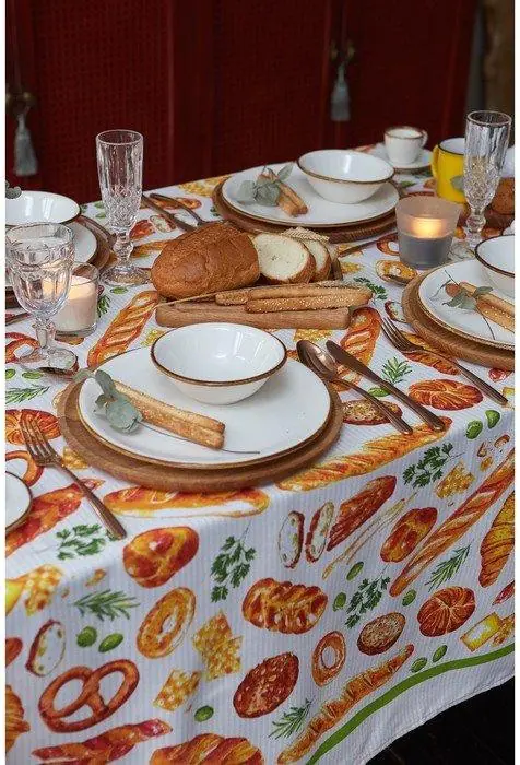 Скатерть "Доляна" Bread 110х144 см, 100% хлопок, 164 г/м2