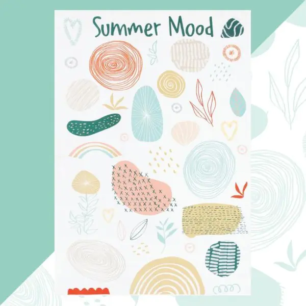 Полотенце пляжное Этель Summer mood 96х146 см, 100% хлопок