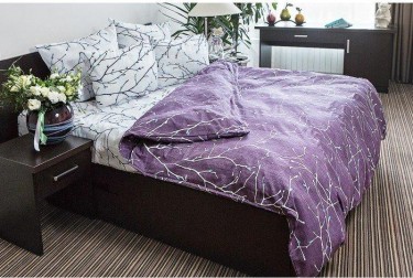 Постельное бельё Ночь Нежна евро «Верба», 200х220, 220х240, 70х70см 2шт, поплин