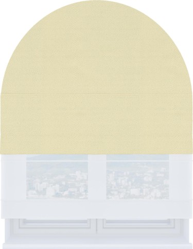 Римская штора «Кортин» день-ночь для арочного проёма, ткань блэкаут однотонный бежевый