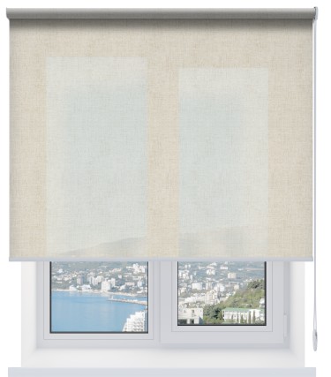 Рулонная штора Лен светло-бежевый