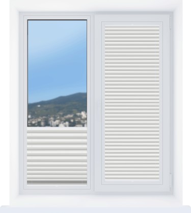 Штора плиссе Эко белый