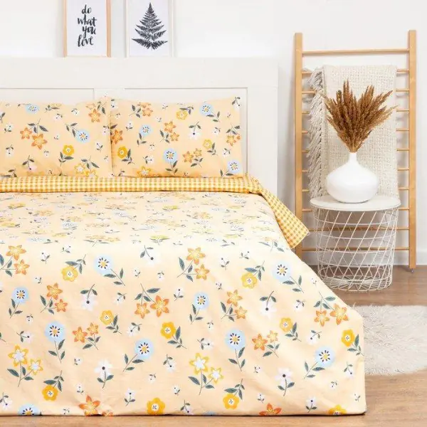 Постельное бельё LoveLife евро Yellow mood 200х217 см, 225х240 см, 50х70см-2шт, 100%хлопок, сатин, 125г/м²