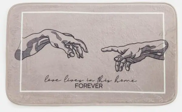 Набор ковриков для ванной Этель "Forever" 2 шт, 80х50 см, 50х40 см, велюр