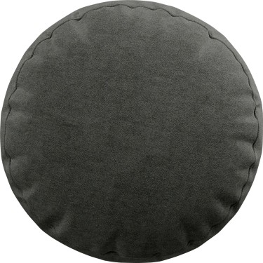 Подушка круглая «Кортин» канвас тёмно-серый