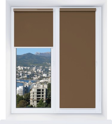 Рулонная штора Мини Натали ВО коричневый 11