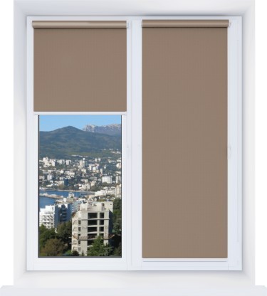 Рулонная штора Мини Респект DM 11 коричневый