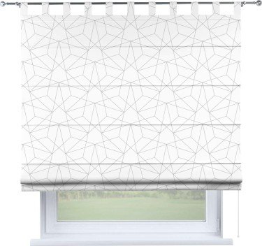 Римская штора на петлях «Простая геометрия»