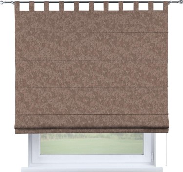 Римская штора «Кортин», софт мрамор капучино, на петлях