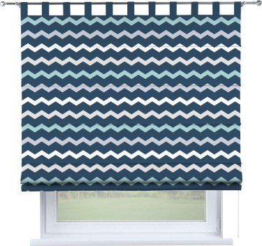 Римская штора «Кортин» на петлях «Морской шеврон»