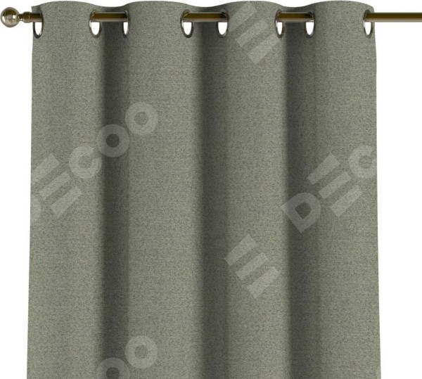 Комплект штор на люверсах лён блэкаут светло-серый