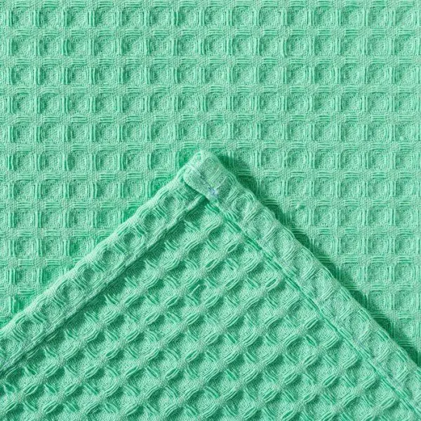 Полотенце вафельное Этель 70*140 см. цв.нежный лайм, 100% хл, пл 240 г/м2