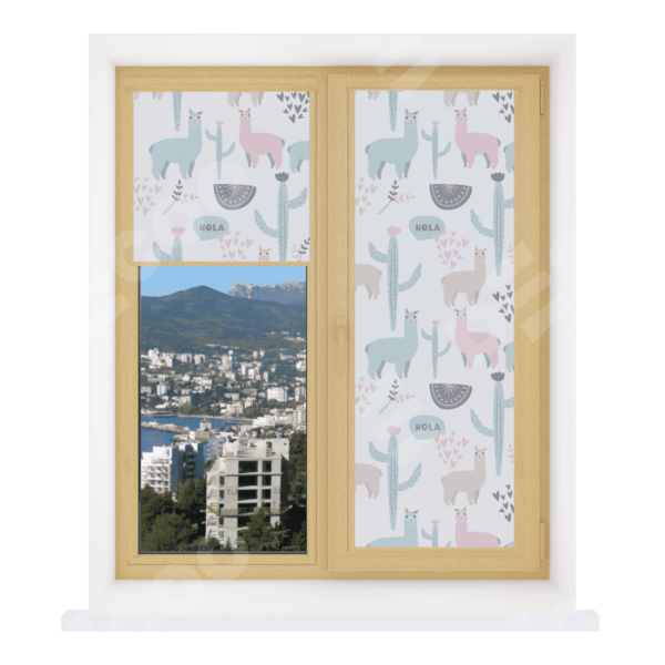 Рулонная штора Уни 2 с принтом Милый лама