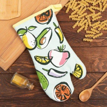 Варежка Доляна "Фрукты и овощи" 14*32 см, 100% п/э