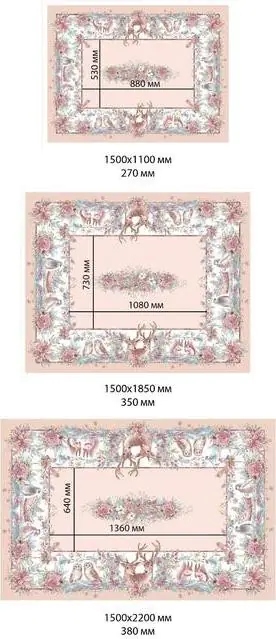Скатерть Этель "Pink magic" 150х110см +/-3см с ГМВО, хл100%
