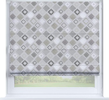 Римская штора «Кортин» на створку «Квадро»