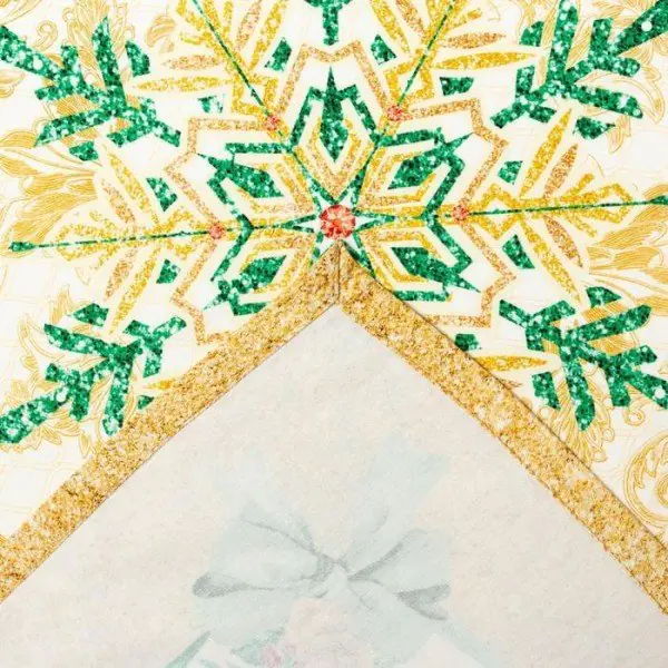 Скатерть  Этель "Golden Christmas" скатерть 150*110 +/-3см с ГМВО, 100%хл, 190г/м2