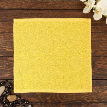 Полотенце Ocean 30х30 см, желтый, хлопок 100%, 360 г/м2
