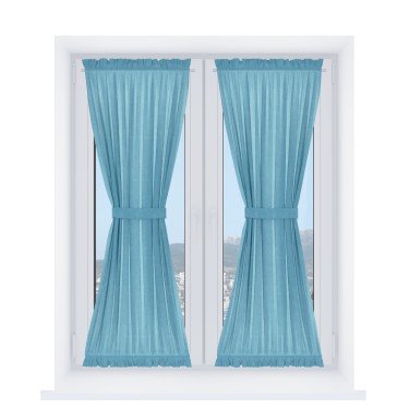 Штора песочные часы «Кортин» вельвет ментоловый