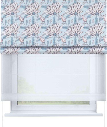 Римская штора «Кортин» день-ночь «Романтическое утро»