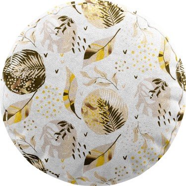 Подушка круглая Cortin «Золотые листья»