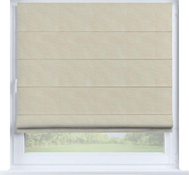 Римская штора «Кортин» на створку, ткань лён димаут, бежевый