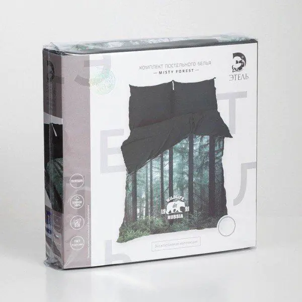 Постельное бельё «Этель» 1.5 сп Wildlife 143*215 см, 150*214 см, 70*70 см - 2 шт