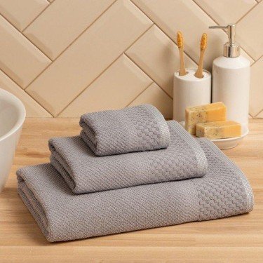 Полотенце махровое LoveLife Royal 30х50 см, цвет серый, 100% хл, 450 гр/м2