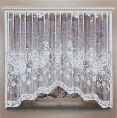 Штора 270х160 см, белый, 100% п/э, шторная лента