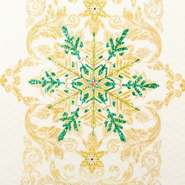 Скатерть  Этель "Golden Christmas" скатерть 150*110 +/-3см с ГМВО, 100%хл, 190г/м2