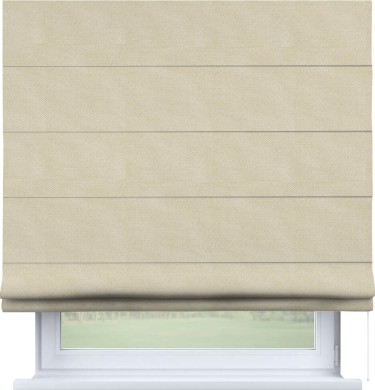 Римская штора «Кортин» для проема, ткань лён димаут, бежевый