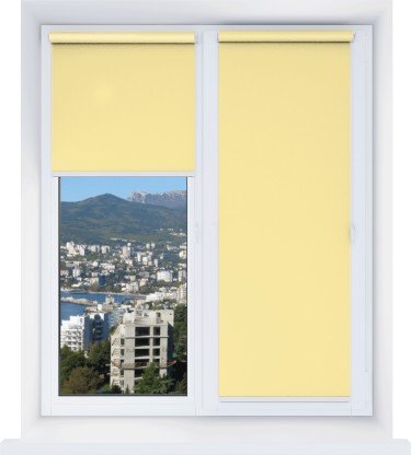 Рулонная штора Мини Натали ВО лимонный 04