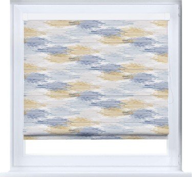 Римская штора «Кортин» кассетная «Полосатая волна»