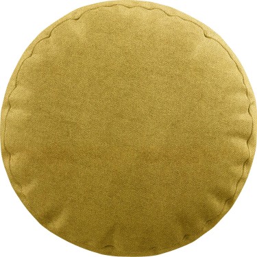 Подушка круглая Cortin твид пыльная горчица