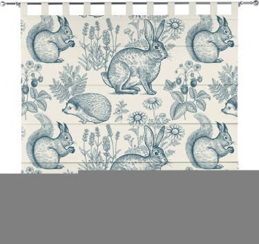 Римская штора «Кортин» на петлях «На лугу»