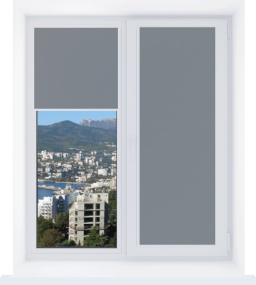 Рулонная штора Уни 2 Респект DM ВО 08 темно-серый