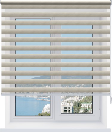 Рулонная штора День-ночь Libra серый