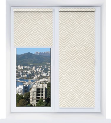 Рулонная штора Мини с принтом Арлекино