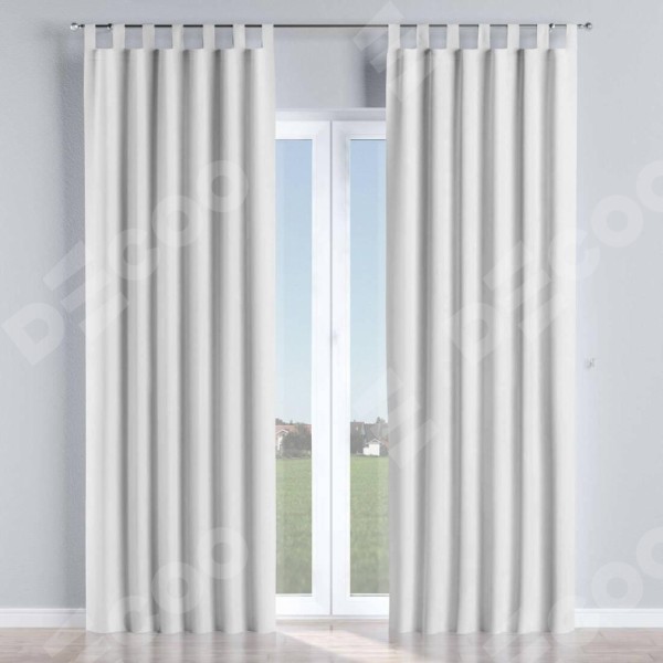 Комплект штор на петлях лён белый