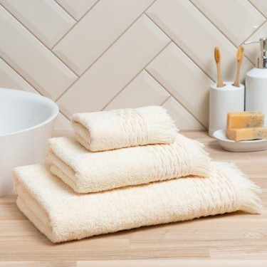 Полотенце махровое Love Life «Аморе» 70х140 см, молочный, 100% хл, 450 гр/м2