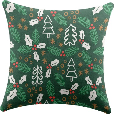 Подушка квадратная Cortin «Рождественский узор»