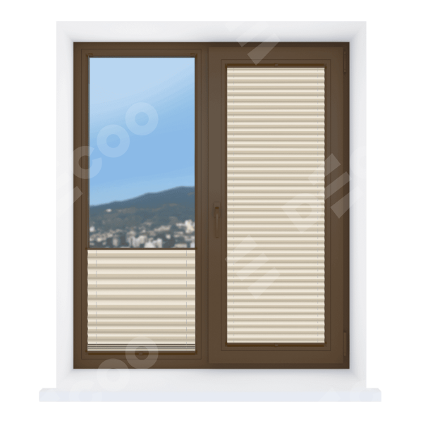 Штора плиссе Луна ВО кремовый