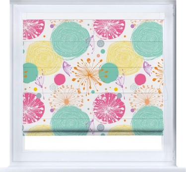 Римская штора «Кортин» кассетная «Забавные детали»