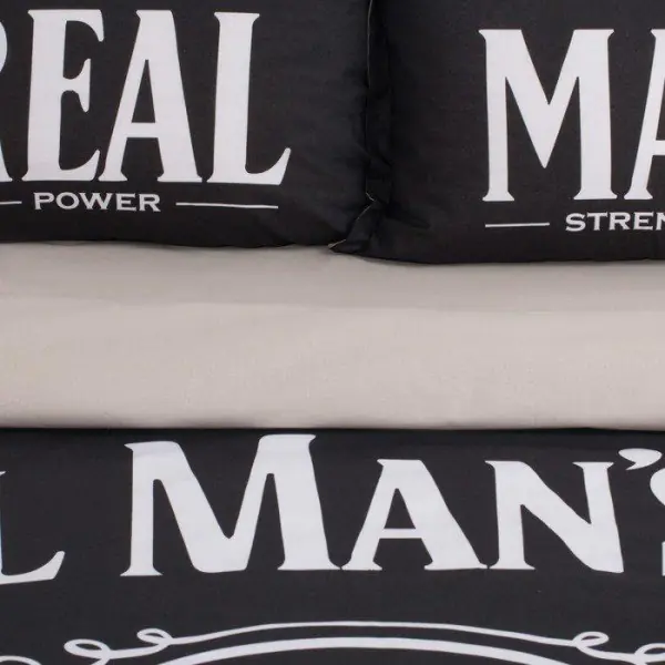 Постельное бельё "Этель" 1.5 сп Real Man 143х215 см,150х214 см, 50х70+3 - 2 шт